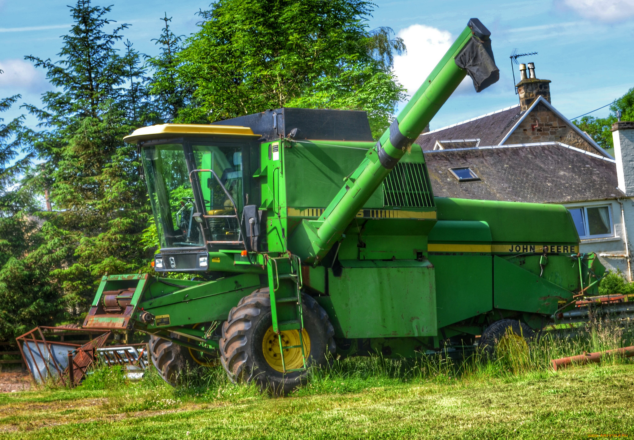 john deere combine, , , 